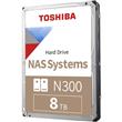 HD 8TB TOSHIBA N300 NAS  SATA  256MB 3.5in 7200 rp