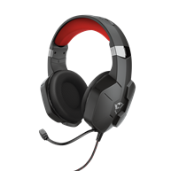 AURICULARES + MIC TRUST GAMING GTX323 CARUS BLACK