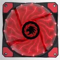 FAN GAMEMAX P/ GABINETE 120MM RED 15 LED