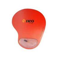 MOUSE PAD NEO PAD02 CON GEL TRANSP ROJO