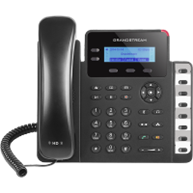 GXP-1628  Telefono IP Grandstream , 2 cuentas SIP, 2 teclas de linea, 3 teclas XML programables, audio HD en altavoz y handset. 2 puertos de red GIGABIT, PoE. 8 teclas BLF.